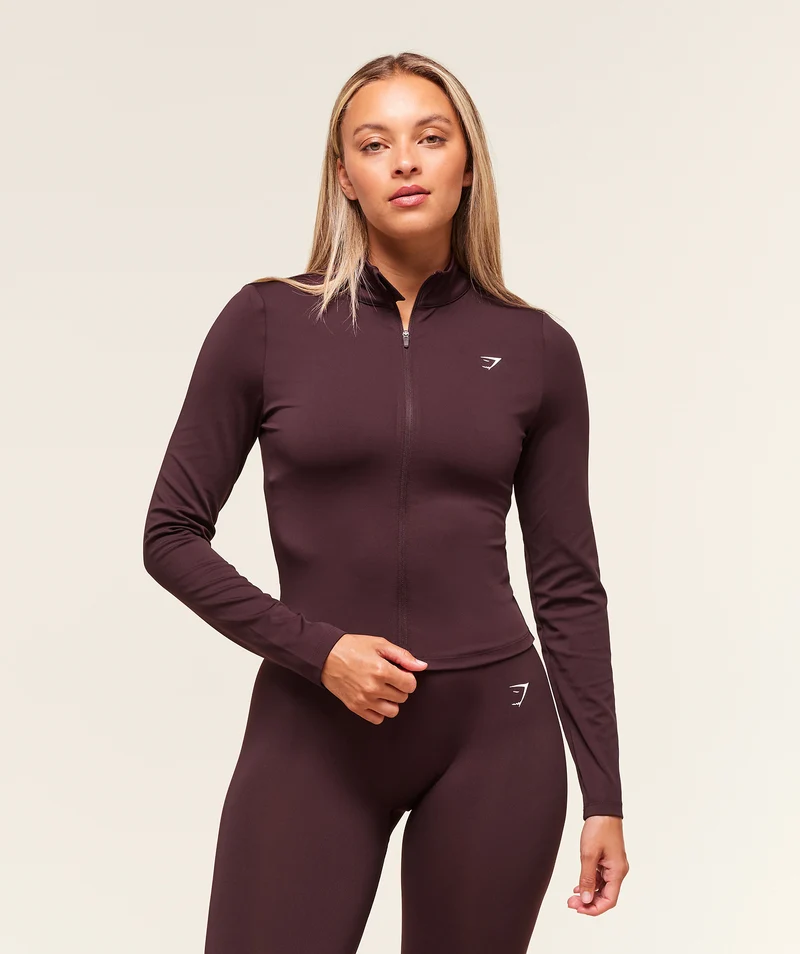 Gymshark Training Zip Up Jacket - Cherry Purple