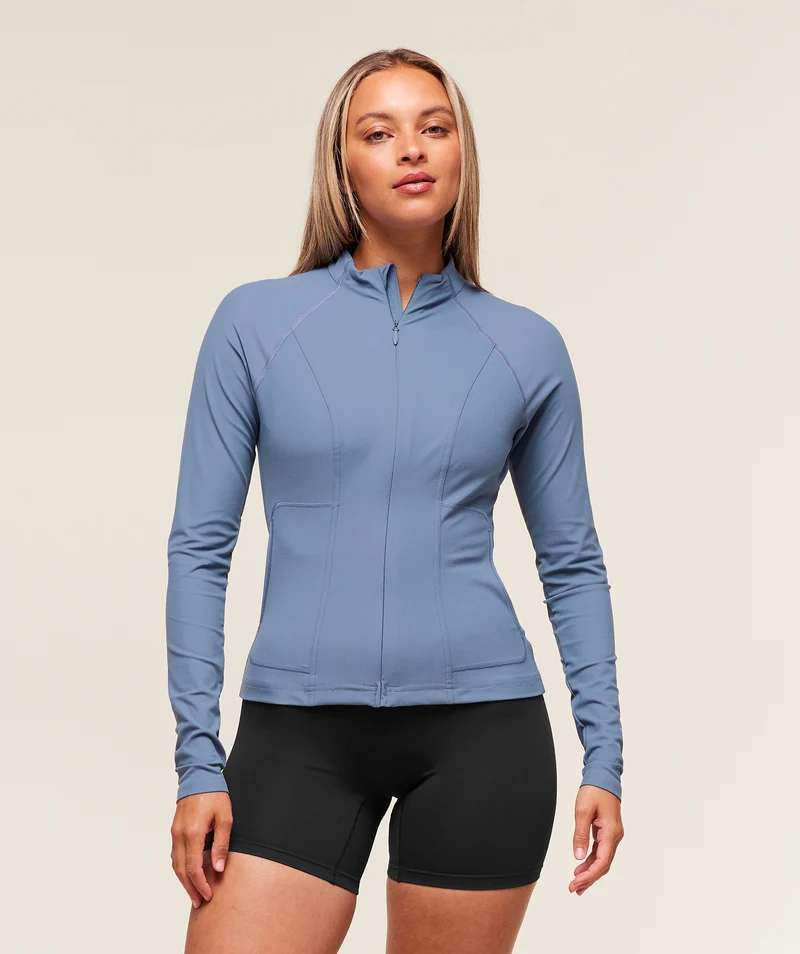 Gymshark Conditioning Full Zip Jacket - Worn Blue