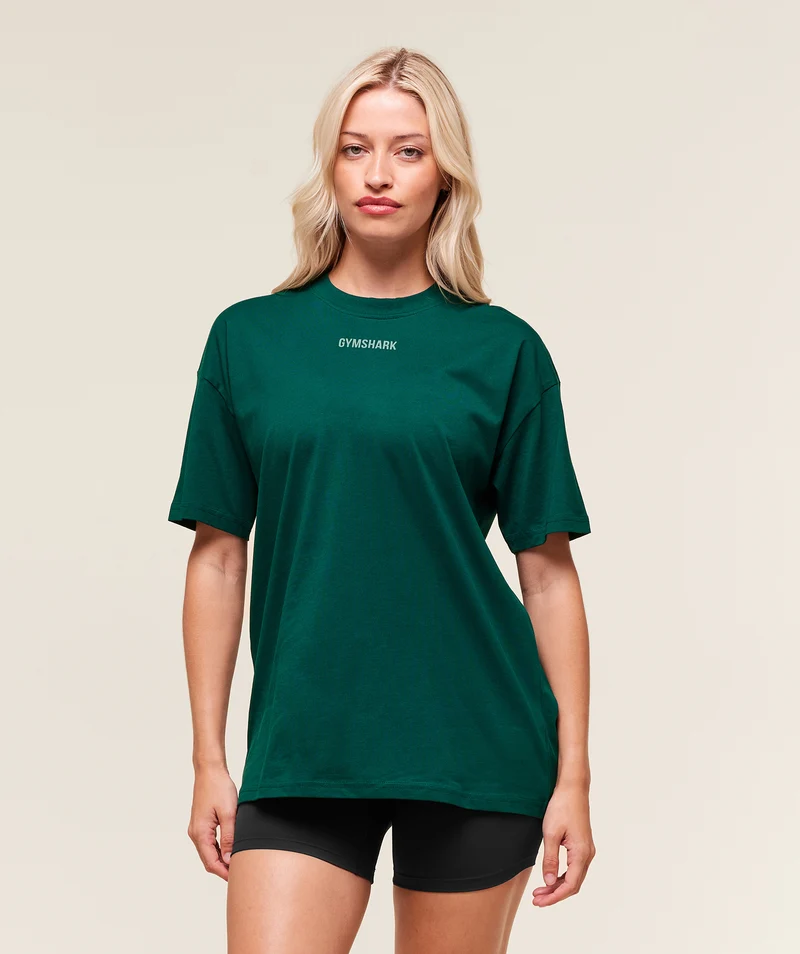Gymshark Block Oversized T-Shirt - Weighted Teal