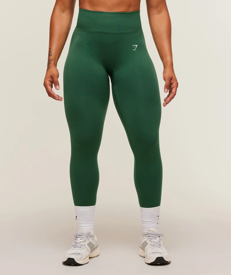 Gymshark Lift Seamless High-Rise Leggings - Lift Green/Lift Green Marl