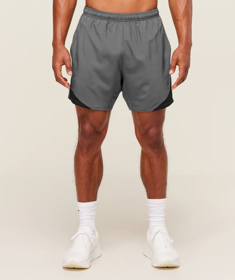 Gymshark Arrival Block 6" Shorts - Dark Grey