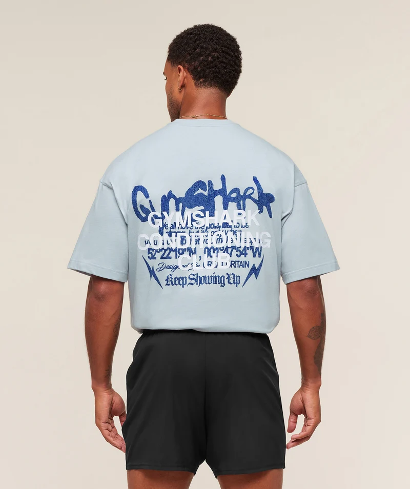 Gymshark GSCC T-Shirt - Smoke Blue