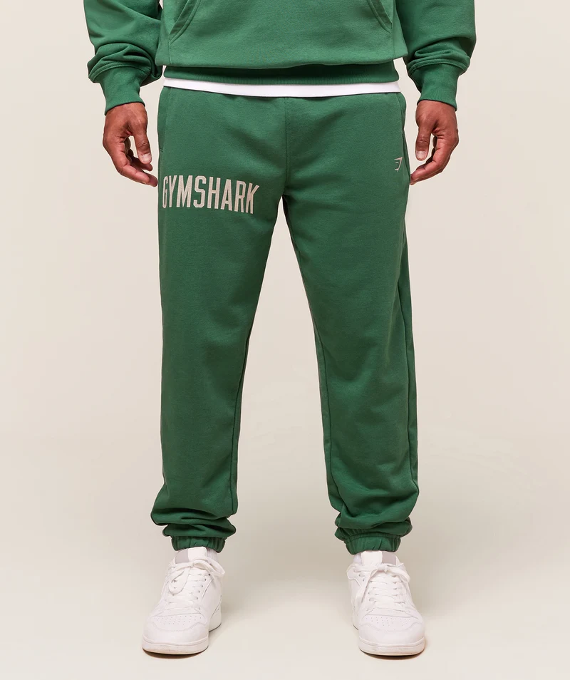Gymshark Worn Graphic Joggers - Lift Green