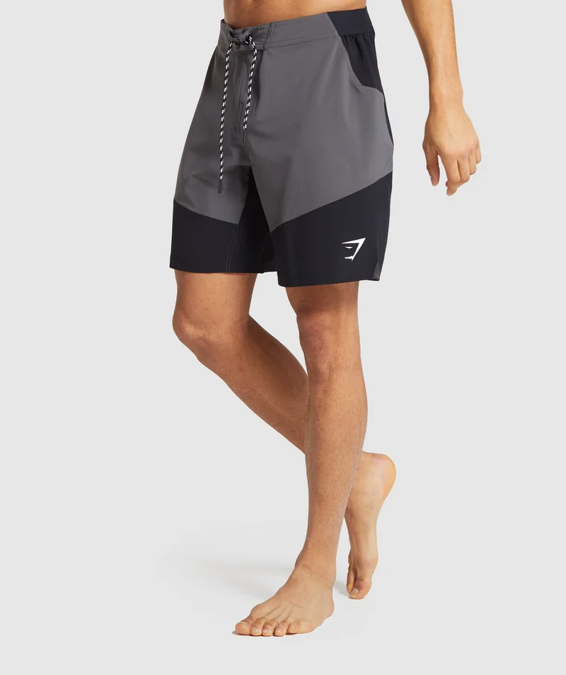 Gymshark Swim Board Shorts - Charcoal/Black