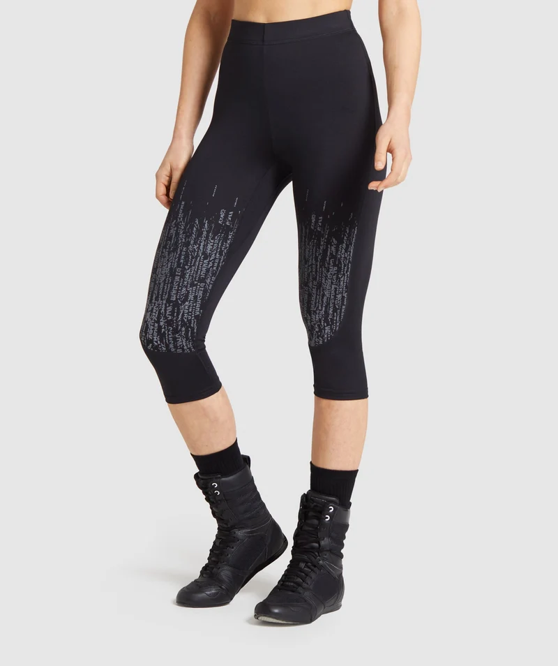 Gymshark Combat Cropped Leggings - Black