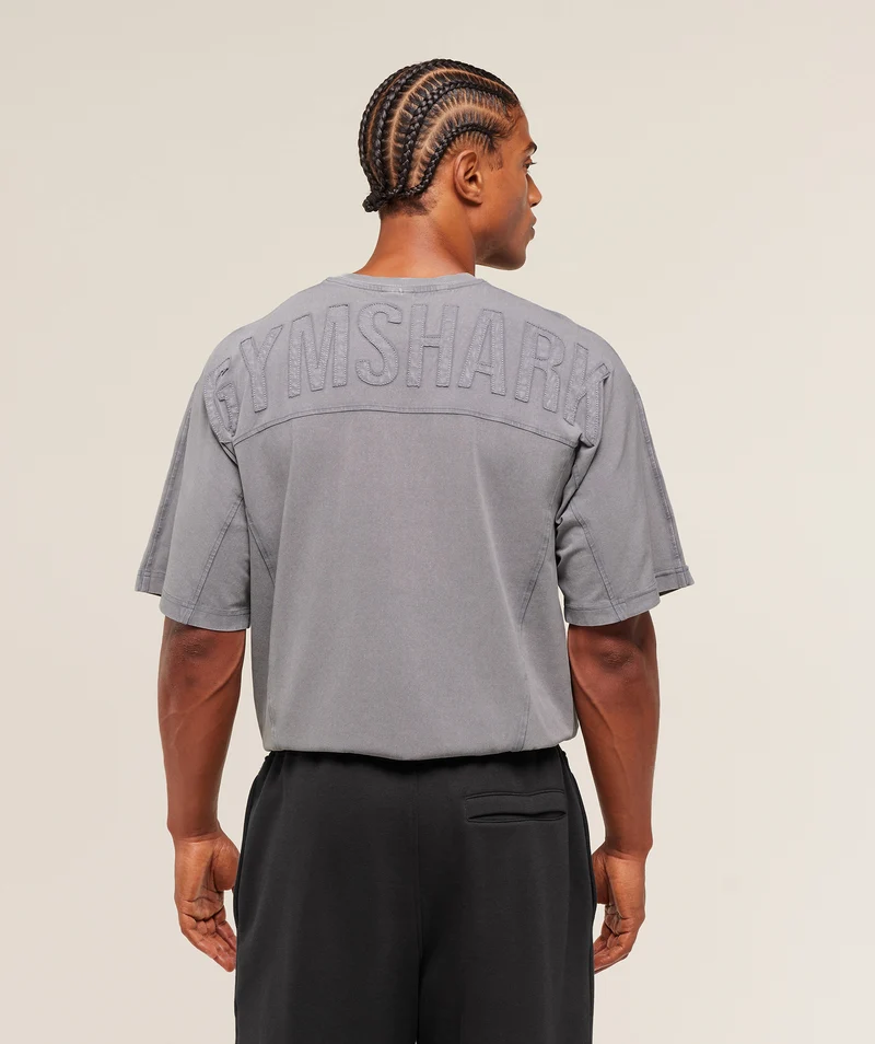 Gymshark Power Washed T-Shirt - Medium Grey