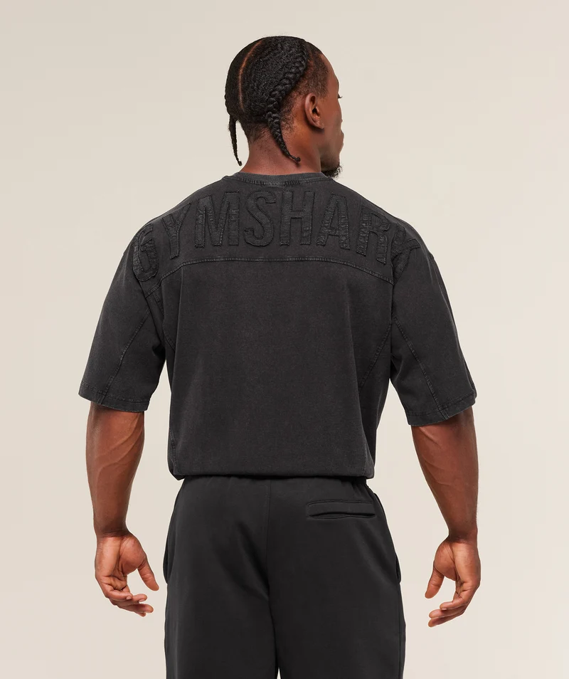 Gymshark Power Washed T-Shirt - Black