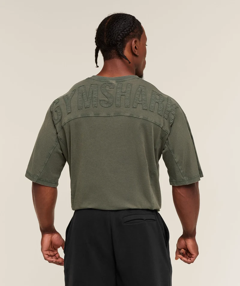 Gymshark Power Washed T-Shirt - Strength Green