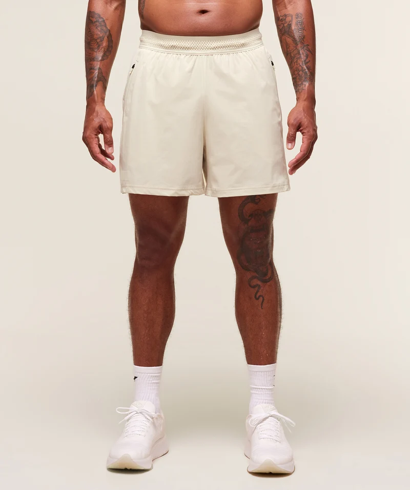 Gymshark Fit Elite 5" Shorts - Oat White