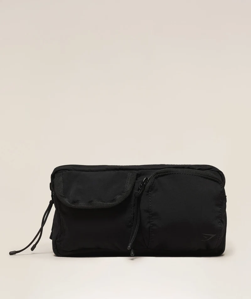 Gymshark Pleat Sling Bag - Black