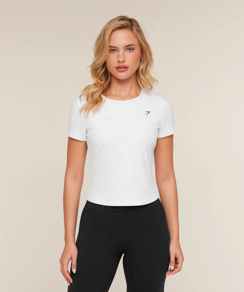 Gymshark Training Baby Tee - White