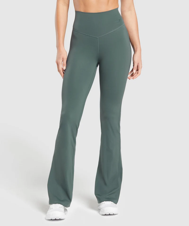 Gymshark Elevate Flared Leggings 2.0 - Slate Teal