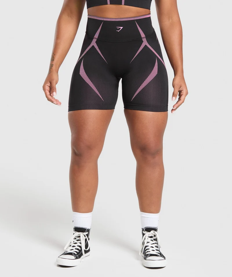 Gymshark Apex Lift Seamless Short - Darkest Purple/Sour Pink
