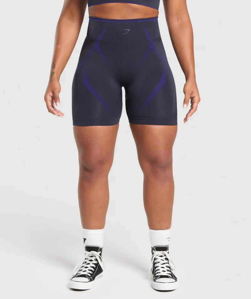 Gymshark Apex Lift Seamless Short - Heavy Blue/Cobalt Purple