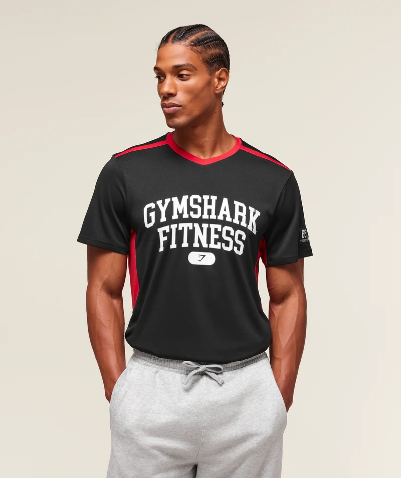 Gymshark Varsity Tech T-Shirt - Black