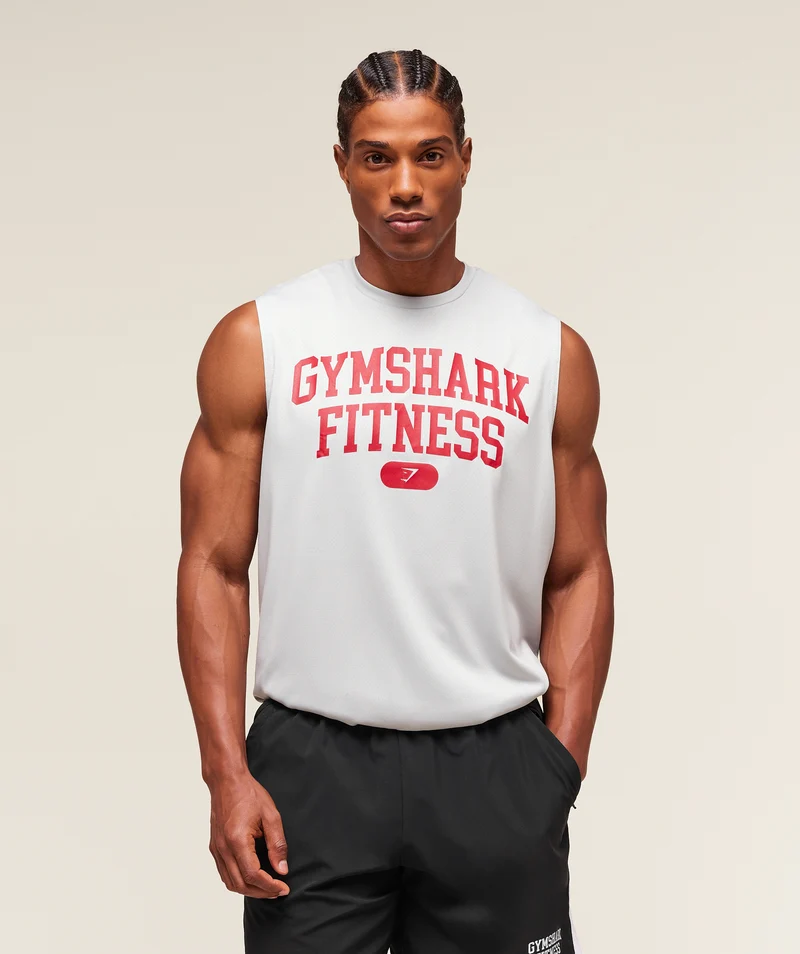 Gymshark Varsity Tank - Light Grey