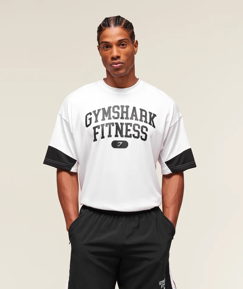 Gymshark Varsity Oversized T-Shirt - White