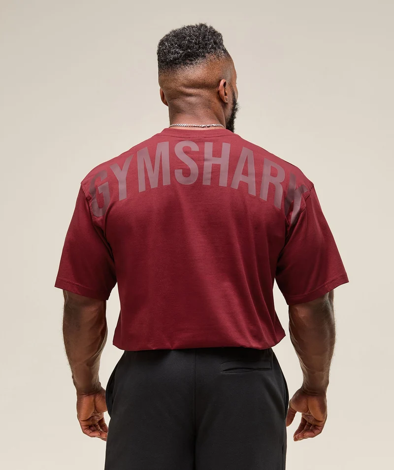 Gymshark Power T-Shirt - Sets Red
