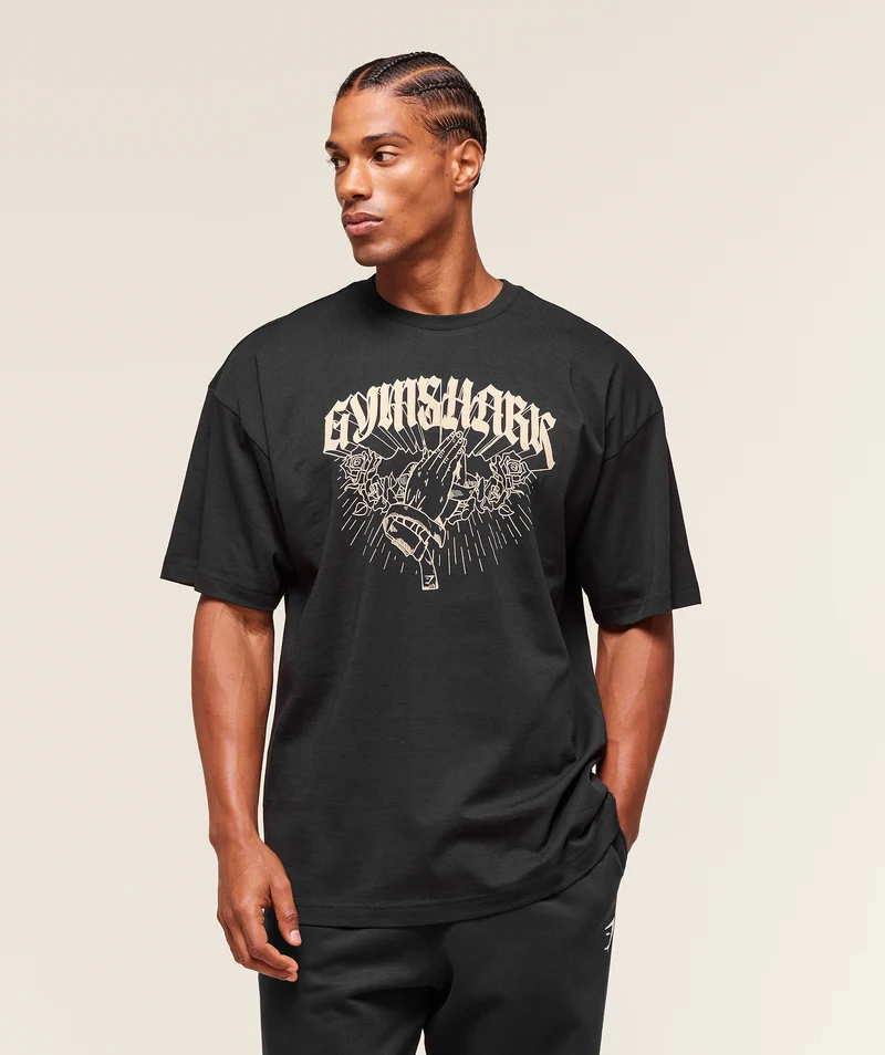 Gymshark Hispanic Heritage T-Shirt - Black