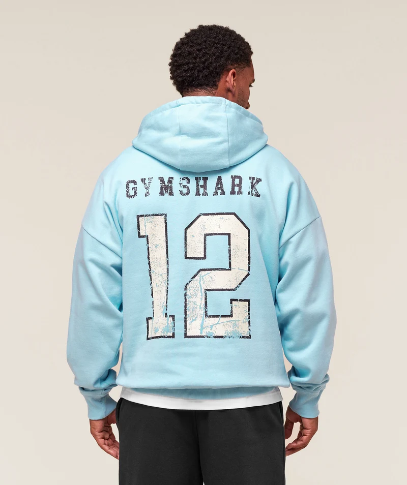 Gymshark Campus Hoodie - Athletic Light Blue