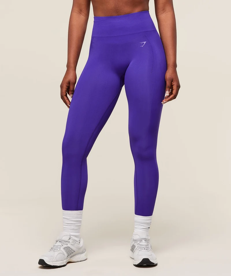 Gymshark Energise Seamless Leggings - Cobalt Purple