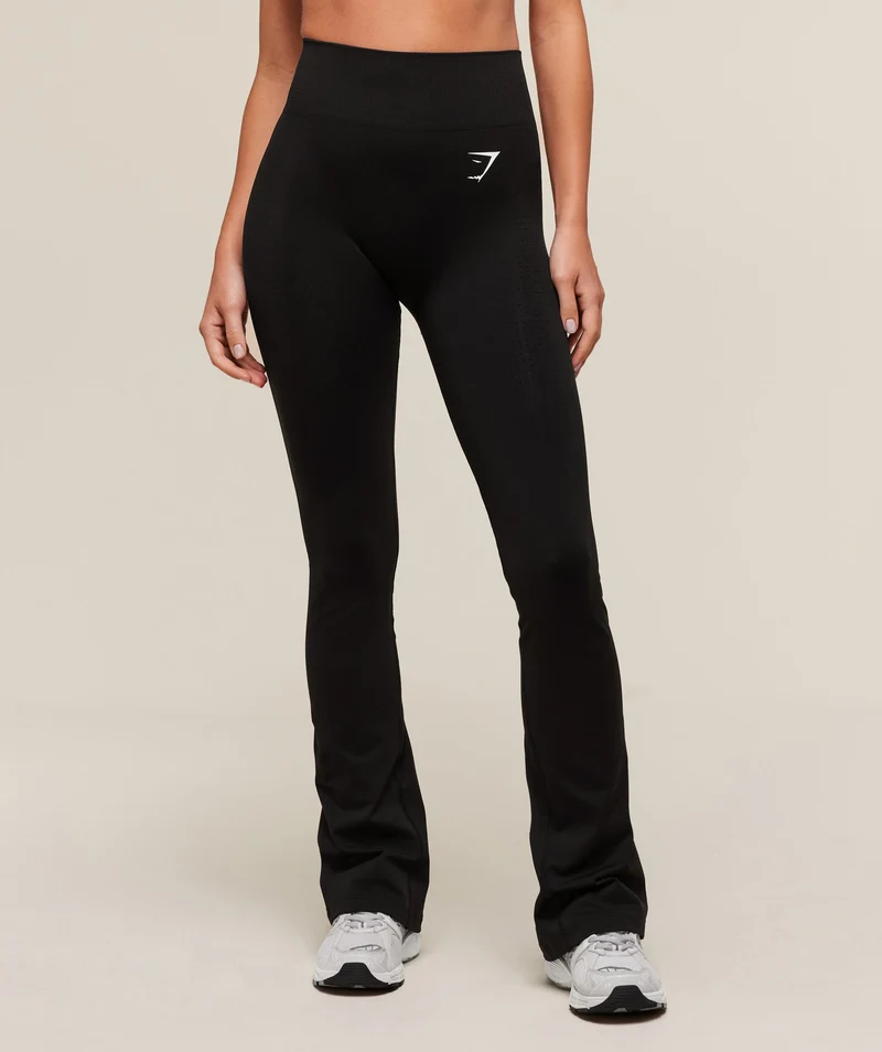 Gymshark Vital Sculpt Seamless Flared Legging - Black