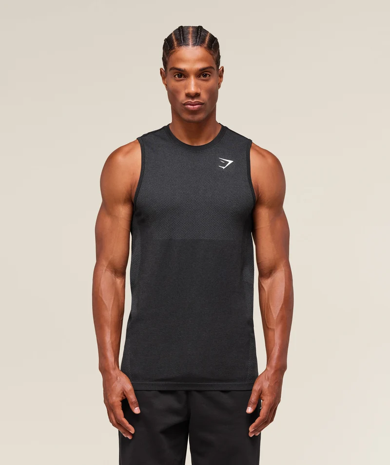 Gymshark Vital Tank - Black/Silhouette Grey