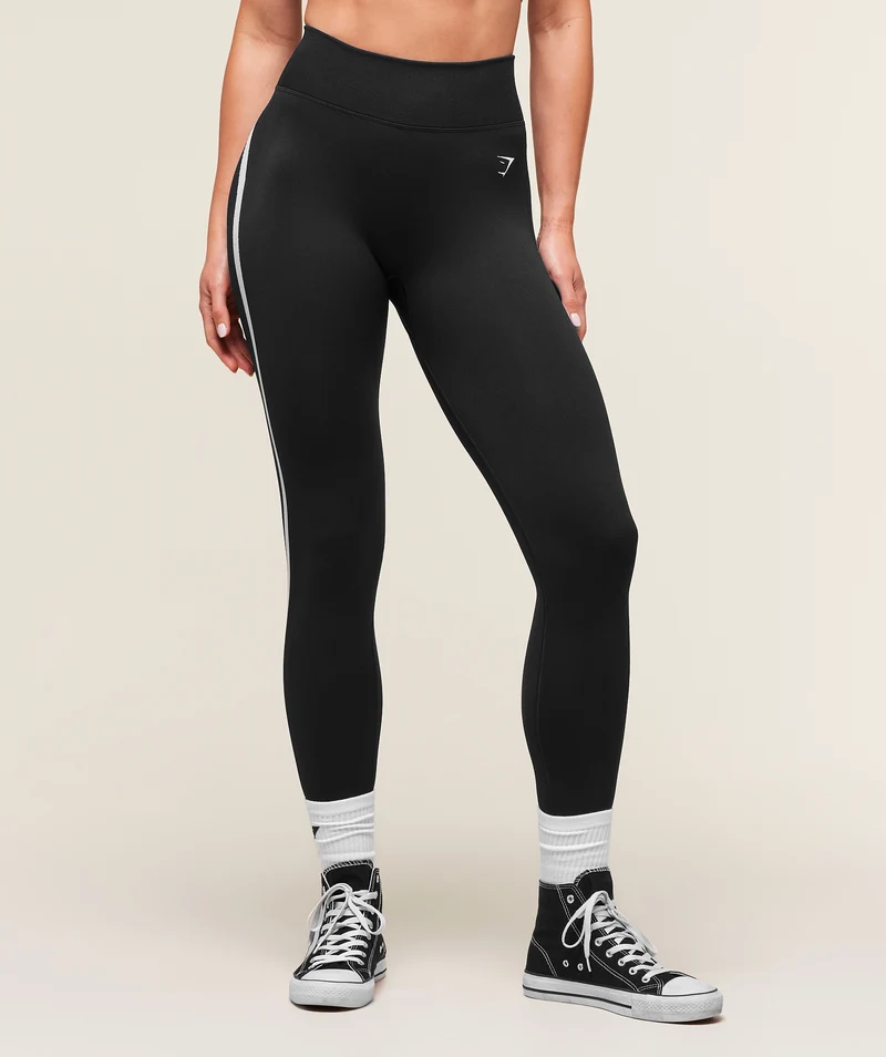 Gymshark Lift Varsity Seamless Leggings - Black
