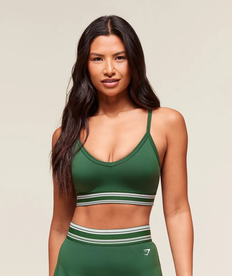 Gymshark Retro Sports Bra - Classic Green
