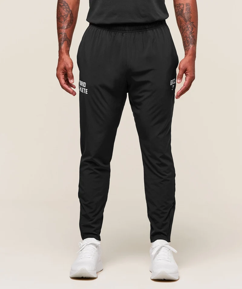 Gymshark Hybrid Athlete Woven Joggers - Black