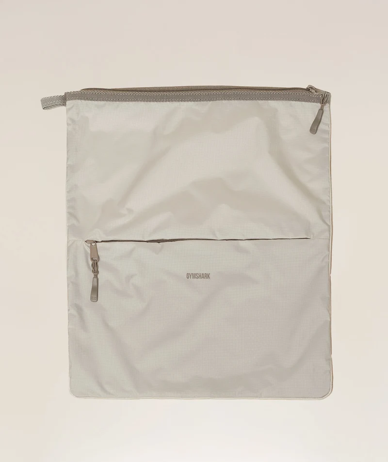 Gymshark Wet Kit Bag - Pebble Grey/Linen Brown