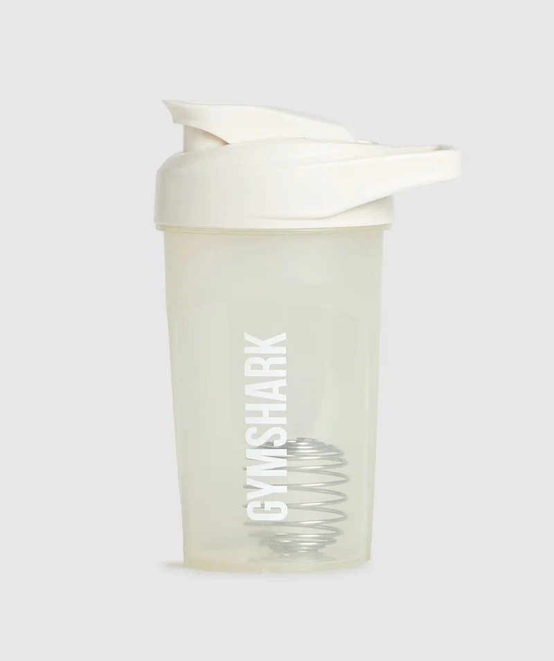 Gymshark 14oz Shaker Bottle - Oat White
