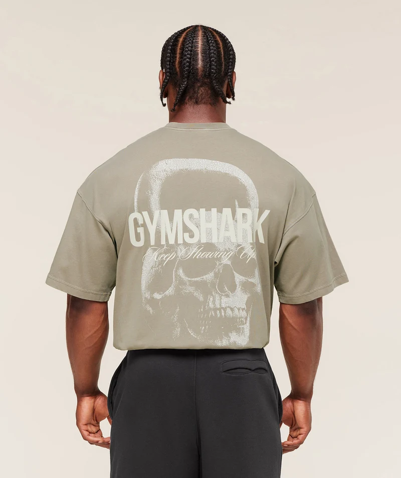 Gymshark Deadweight T-Shirt - Linen Brown