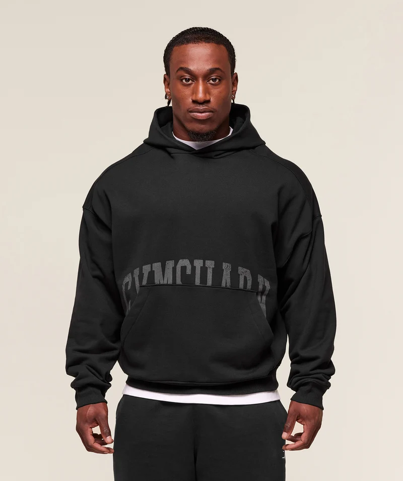 Gymshark Pocket Graphic Hoodie - Black
