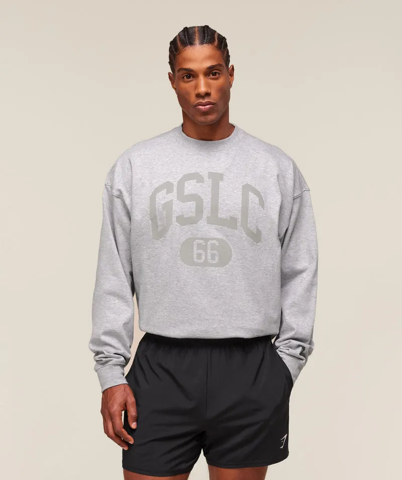Gymshark GSLC Long Sleeve T-Shirt - Light Grey Core Marl