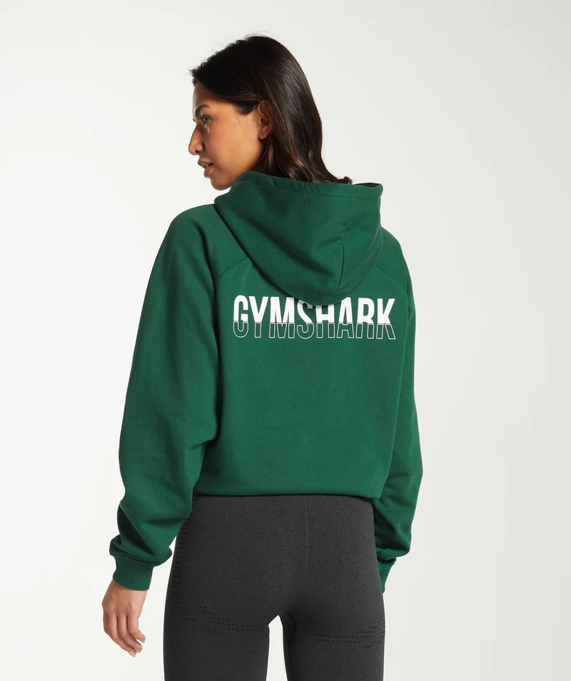 Gymshark Fraction Hoodie - Conditioning Green