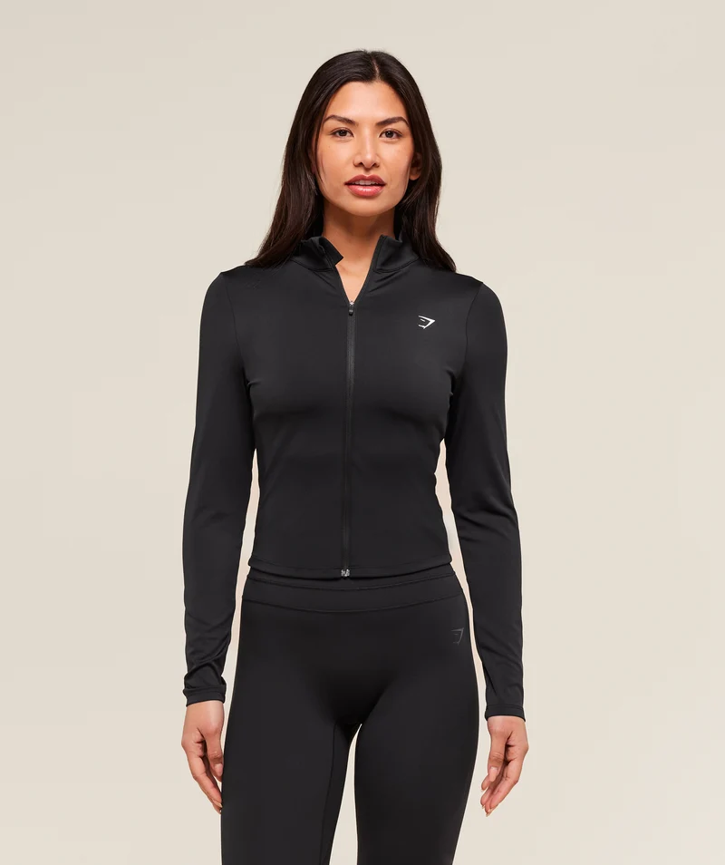 Gymshark Training Zip Up Jacket - Black