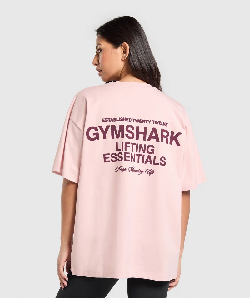 Gymshark EST 2012 Graphic T-Shirt - Lift Pink