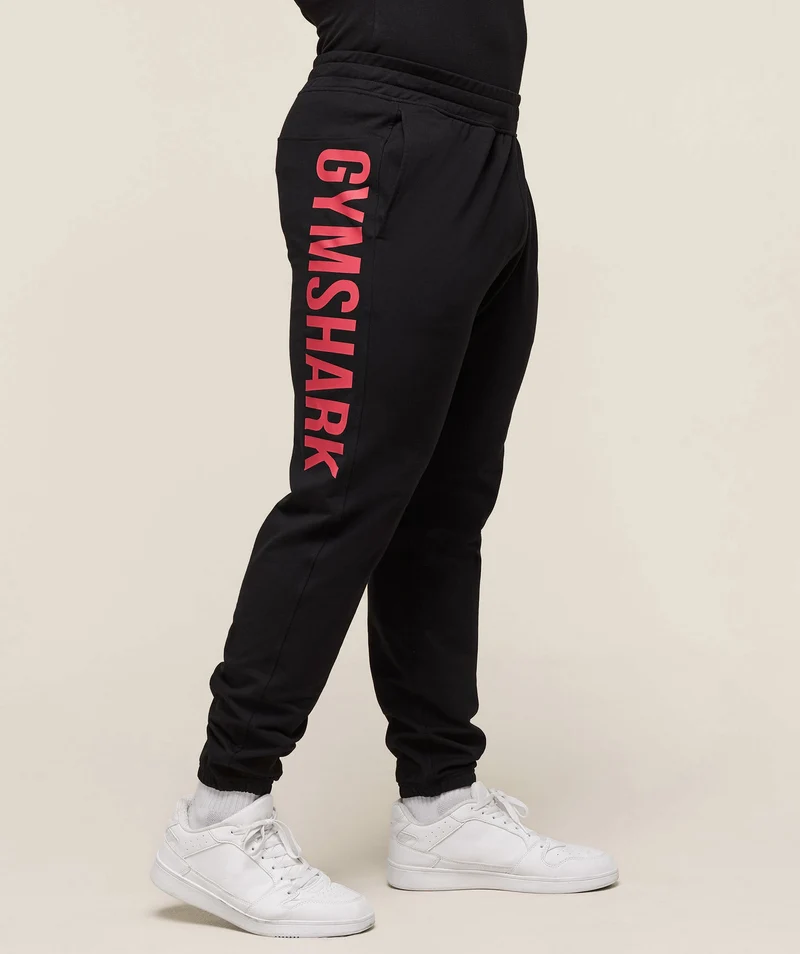 Gymshark Prime Joggers - Black/Vivid Red