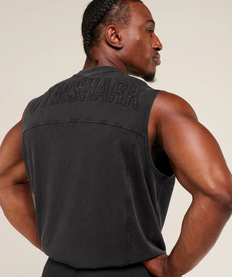 Gymshark Power Washed Tank - Black