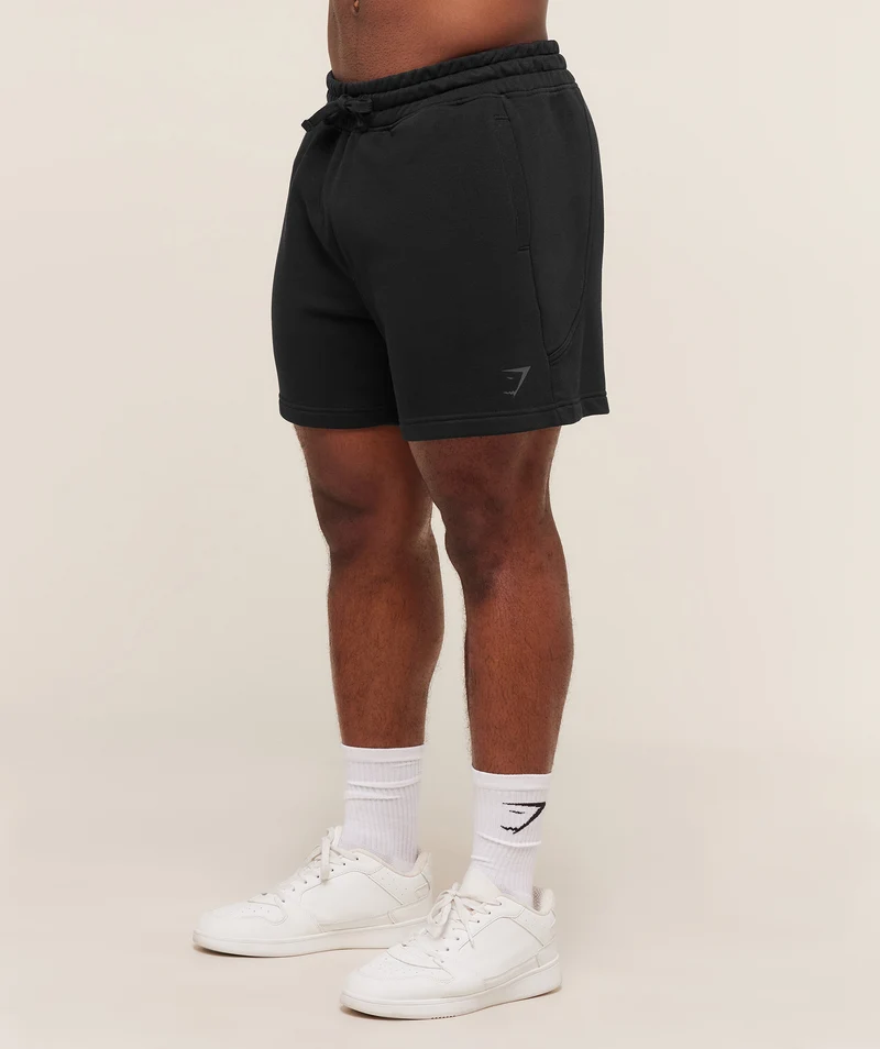 Gymshark Power 5" Shorts - Black/Asphalt Grey