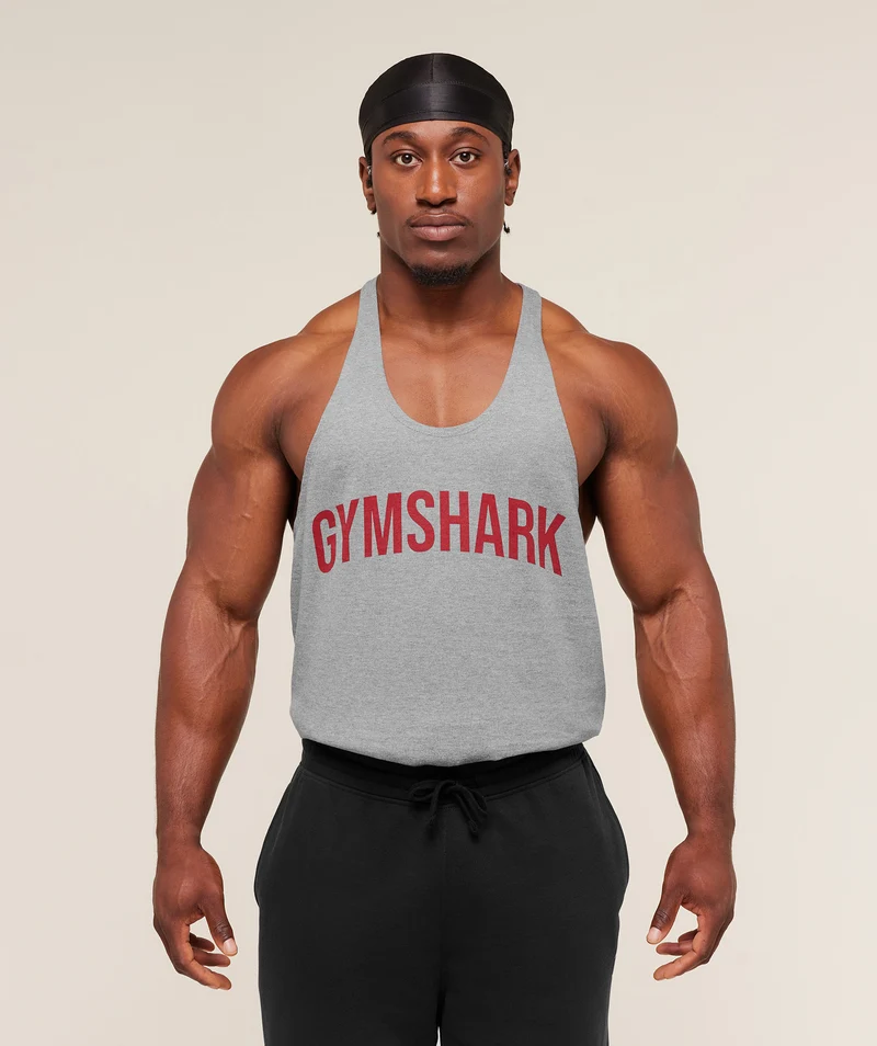 Gymshark Power Stringer - Charcoal Core Marl