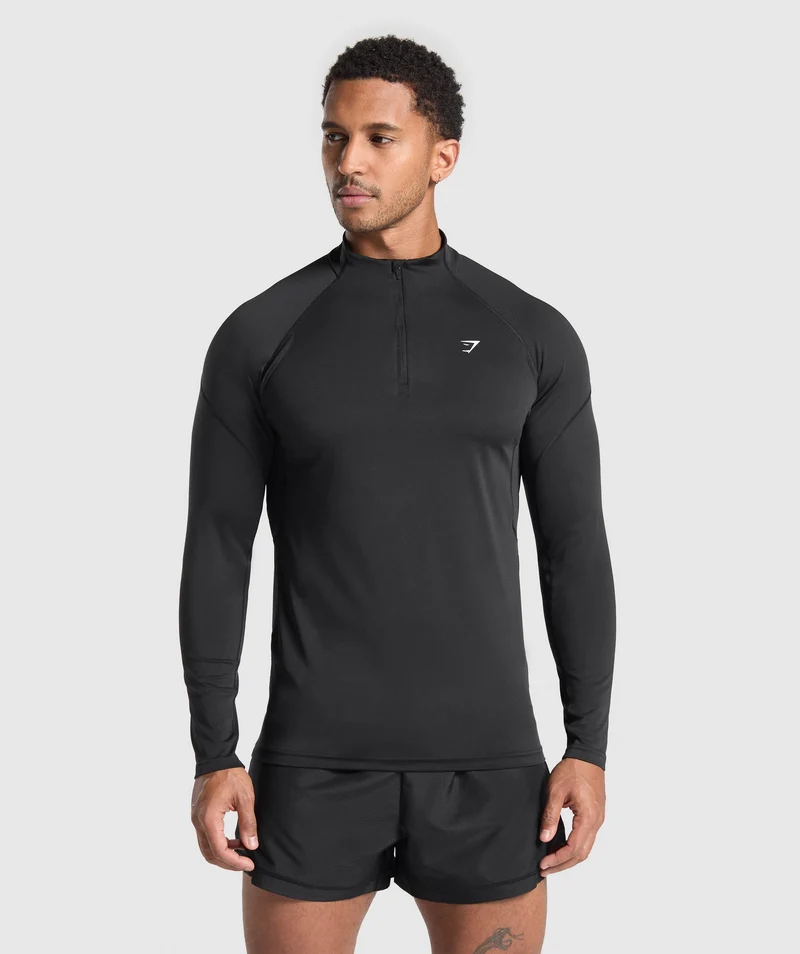 Gymshark Performance 1/4 Zip - Black