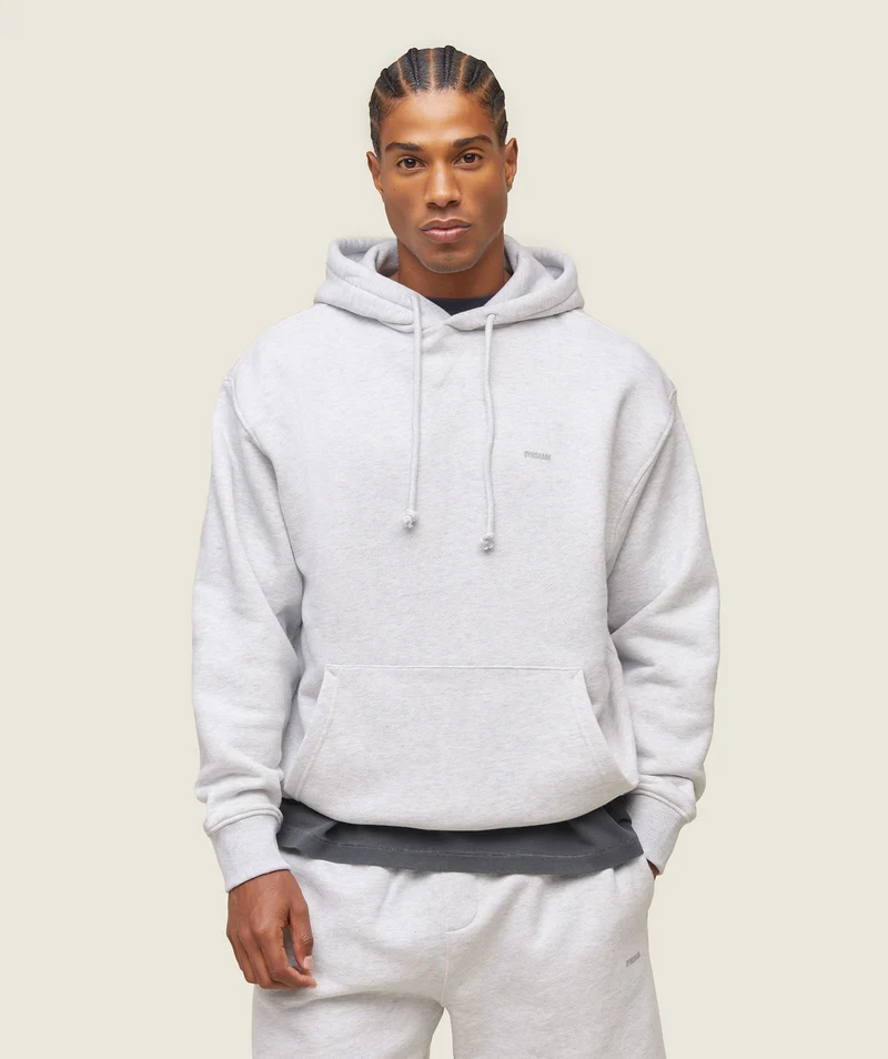 Gymshark Lifestyle Relaxed Hoodie - Soft Grey Marl
