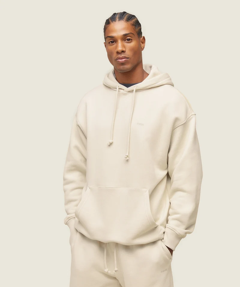 Gymshark Lifestyle Relaxed Hoodie - Oat White