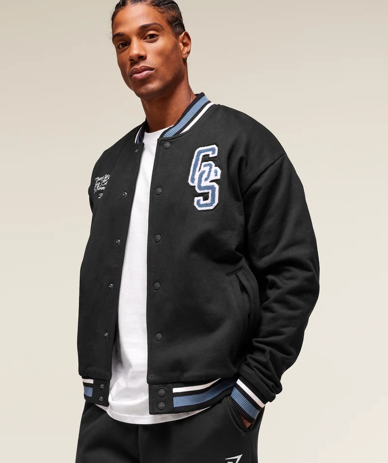 Gymshark Varsity Jacket - Black