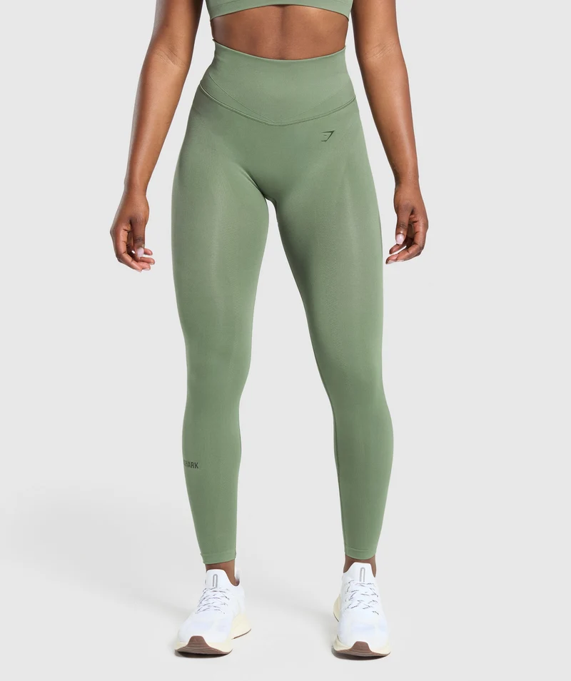 Gymshark ACTIVATE SEAMLESS LEGGINGS - Force Green