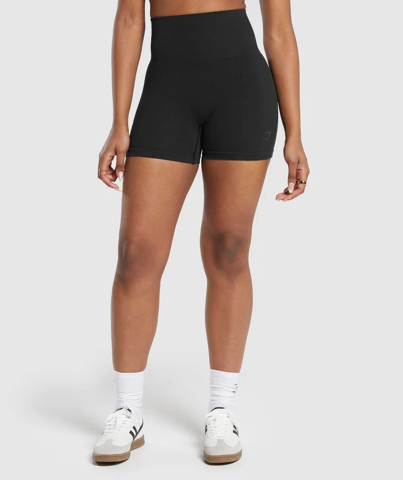 Gymshark CottonMove™ Shorts - Black