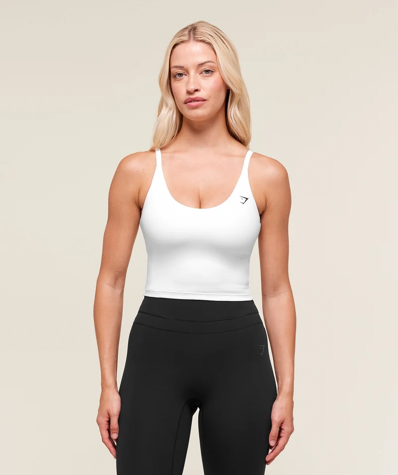 Gymshark Training Shelf Cami Tank - White