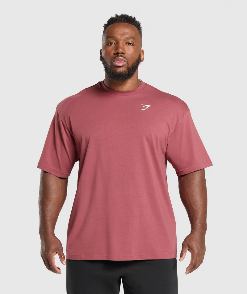 Gymshark Essential Short Sleeve T-Shirt - Washed Berry Pink